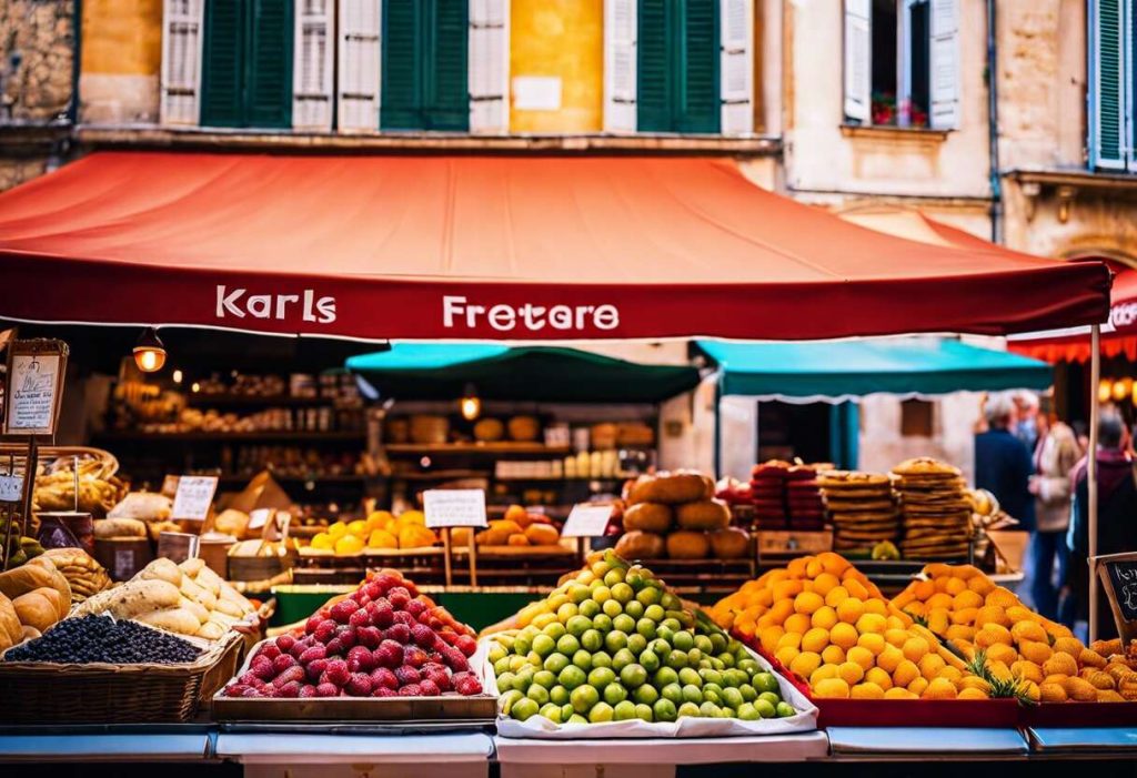 Le charme pittoresque du marché d'Arles et ses délices locaux