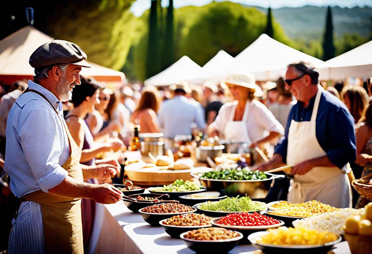 Un aperçu du festival de la gastronomie en provence